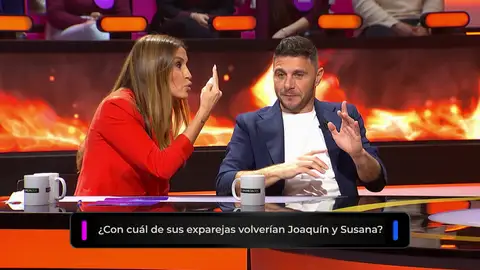 La advertencia de Susana Saborido a Joaquín a la hora de hablar de los exnovios La advertencia de Susana Saborido a Joaquín a la hora de hablar de los exnovios