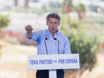 Alberto Núñez Feijóo en Alhaurín el Grande (Málaga)
