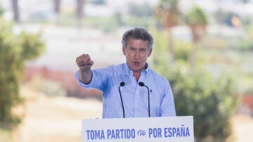 Alberto Núñez Feijóo en Alhaurín el Grande (Málaga)