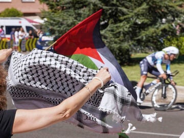 Protestas propalestinas en La Vuelta
