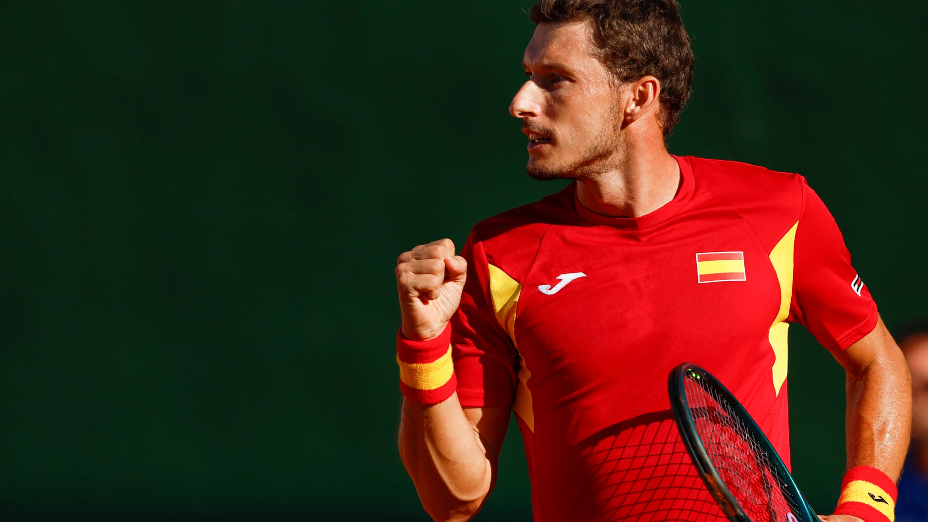 Pablo Carreño celebra un punto ante Moeller en la Copa Davis Pablo Carreño celebra un punto ante Moeller en la Copa Davis