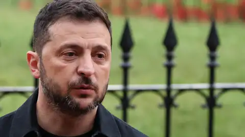 El presidente de Ucrania, Volodímir Zelenski. El presidente de Ucrania, Volodímir Zelenski.