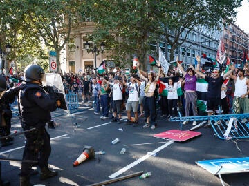 La manifestación propalestina en Madrid