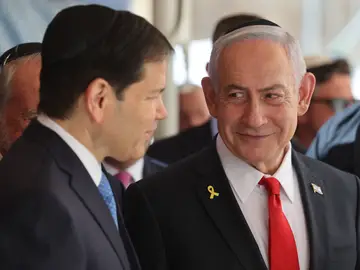 Netanyahu visita con Rubio el Muro de las Lamentaciones: "Esta alianza nunca ha sido tan fuerte" Netanyahu visita con Rubio el Muro de las Lamentaciones: "Esta alianza nunca ha sido tan fuerte"