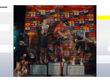 Celebración ciclistas