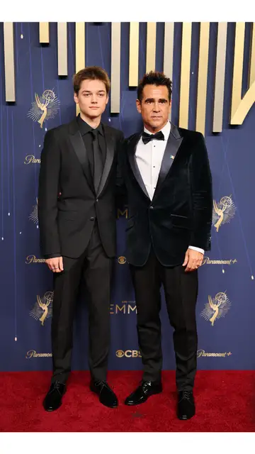 Colin Farrel junto a su hijo Henry en los Emmy Colin Farrel junto a su hijo Henry en los Emmy