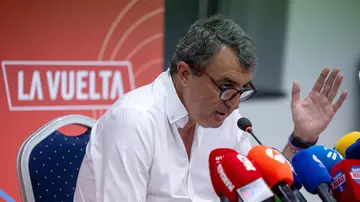 Javier Guillén, en rueda de prensa Javier Guillén, en rueda de prensa