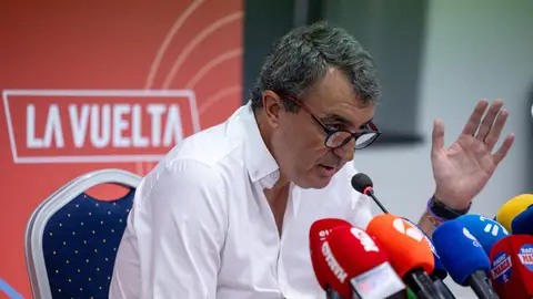 Javier Guillén, en rueda de prensa Javier Guillén, en rueda de prensa