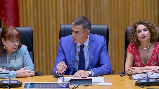 Pedro Sánchez: "Ni Rusia ni Israel deben ir a ninguna competición mientras no cese la barbarie" Pedro Sánchez: "Ni Rusia ni Israel deben ir a ninguna competición mientras no cese la barbarie"
