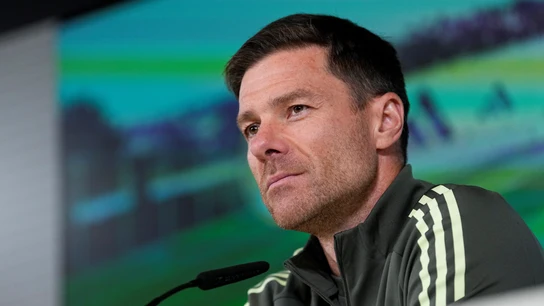 Xabi Alonso, en rueda de prensa Xabi Alonso, en rueda de prensa