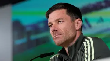Xabi Alonso, en rueda de prensa Xabi Alonso, en rueda de prensa
