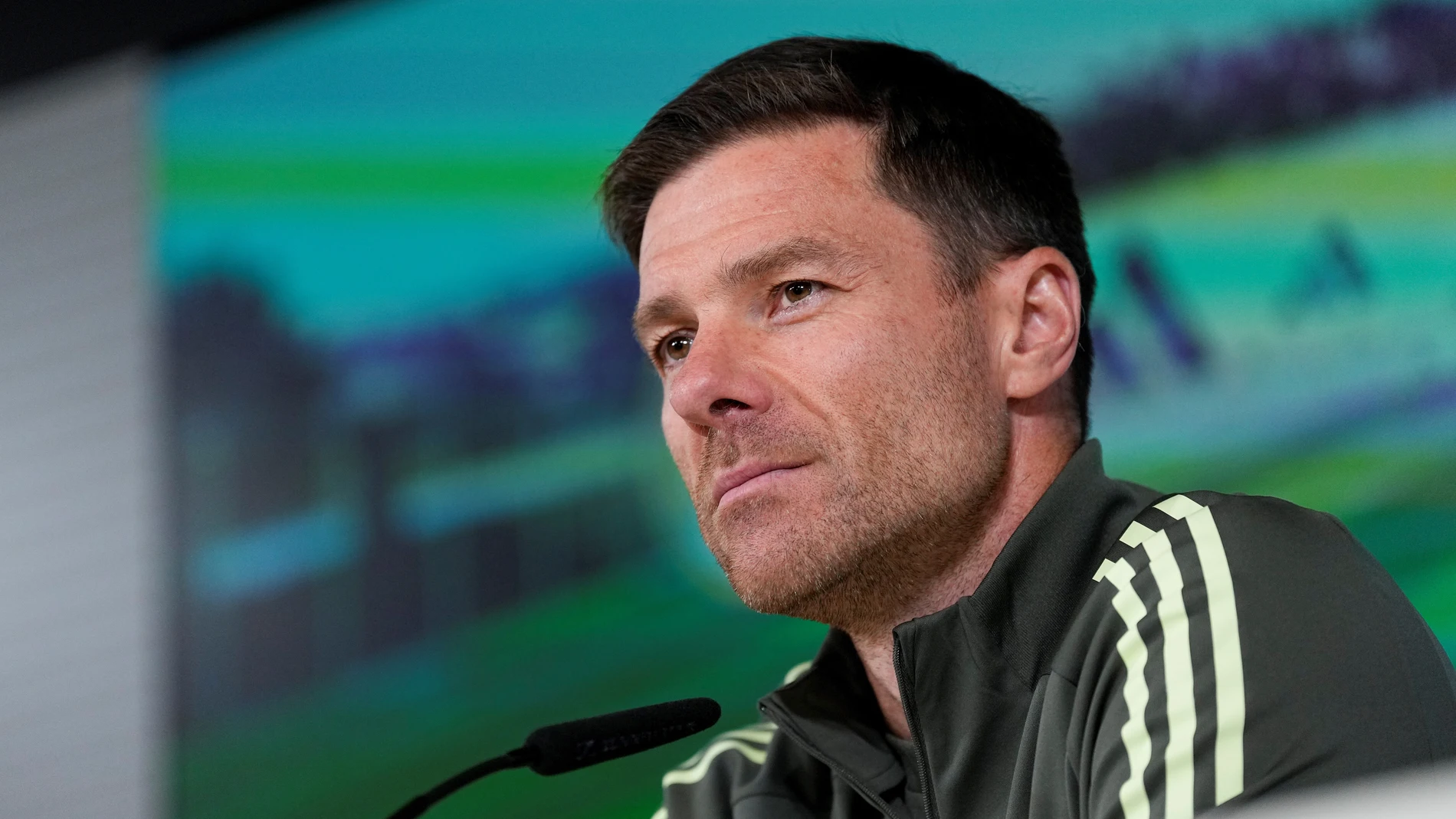 Xabi Alonso, en rueda de prensa Xabi Alonso, en rueda de prensa