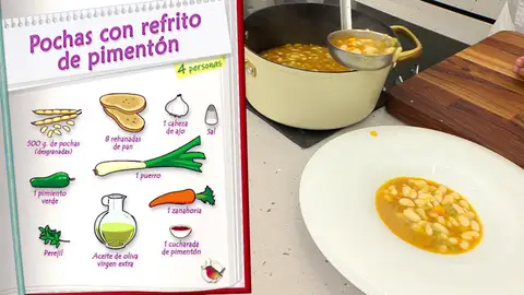 Ingredientes Pochas con refrito de pimentón Ingredientes Pochas con refrito de pimentón