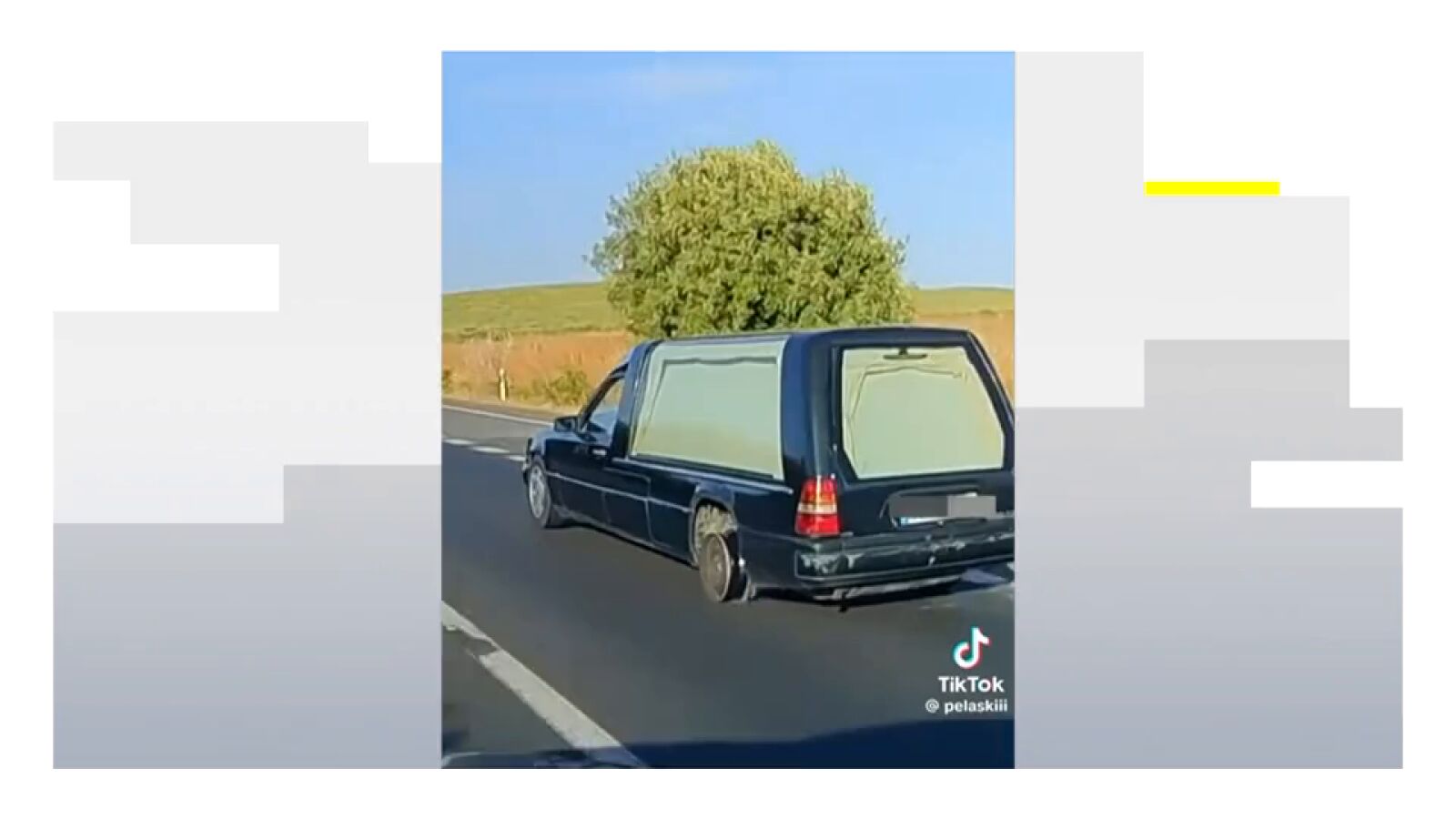 Vídeo: Un coche fúnebre circula sin una rueda trasera a gran velocidad en Córdoba