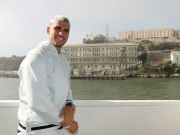 Alcaraz, durante su visita a Alcatraz