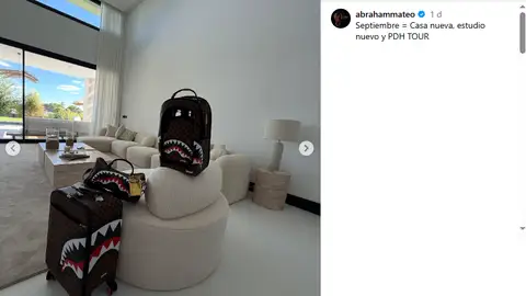 El salón de la nueva casa de Abraham Mateo El salón de la nueva casa de Abraham Mateo