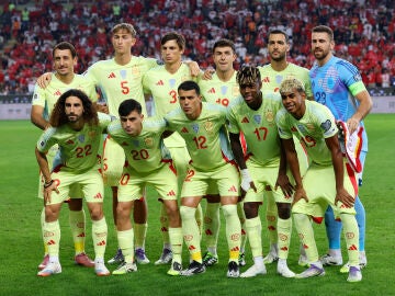 La selección española de fútbol en Konya, Turquía