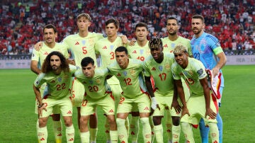 La selección española de fútbol en Konya, Turquía