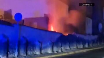 Incendio en una casa de Gran Canaria