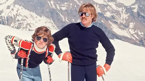 Robert Redford y hijo James Robert Redford y hijo James