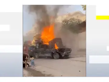 Coche Gaza en llamas 2 Coche Gaza en llamas 2