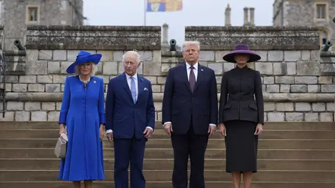 Trump con el rey Carlos III Trump con el rey Carlos III