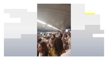Caos en el metro