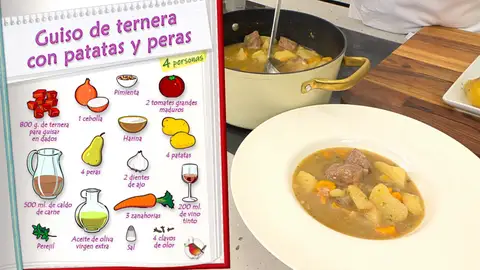 Ingredientes Guiso de ternera con patatas y peras Ingredientes Guiso de ternera con patatas y peras