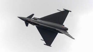 Un avión Eurofighter en el X Festival Aéreo Internacional de Torre del Mar