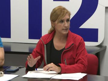 Salomé Pradas en la reunión del Cecopi