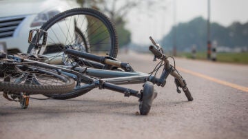 Bici en la carretera