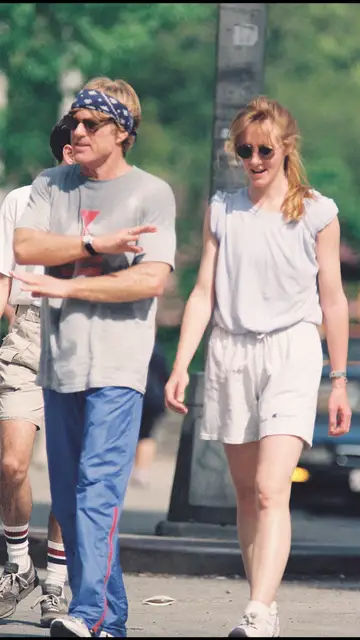 Robert Redford y su hija Shauna Robert Redford y su hija Shauna