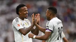 Militao y Mbappé, goleadores del Real Madrid-Espanyol Militao y Mbappé, goleadores del Real Madrid-Espanyol