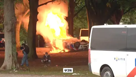 Violenta manifestación en La Haya semanas antes de las elecciones Violenta manifestación en La Haya semanas antes de las elecciones