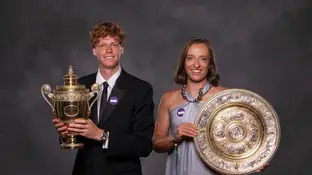 Jannik Sinner e Iga Swiatek, campeones de la última edición de Wimbledon Jannik Sinner e Iga Swiatek, campeones de la última edición de Wimbledon