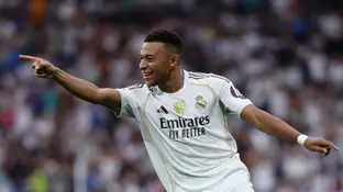 Kylian Mbappé celebra un gol con el Real Madrid Kylian Mbappé celebra un gol con el Real Madrid