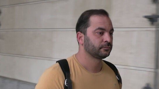 Antonio Tejado llegando al juzgado