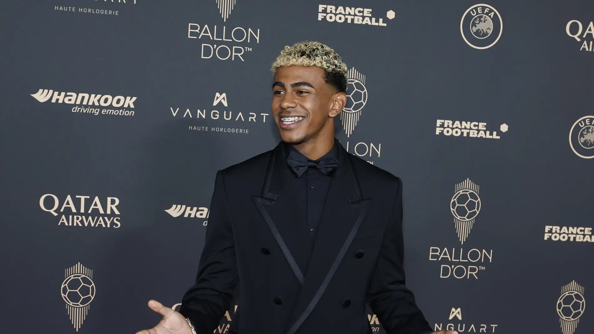 Lamine Yamal en la gala del Balón de Oro 2025 Luis Enrique durante el Marsella-PSG de este lunes