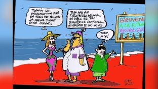 El futuro de Gaza como un 'resort de lujo', en la vi&ntilde;eta gr&aacute;fica de Alfredo Boto 