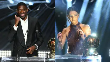 Dembelé y Aitana Bonmatí Dembelé y Aitana Bonmatí