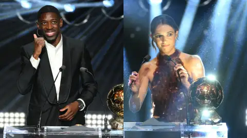 Dembelé y Aitana Bonmatí Dembelé y Aitana Bonmatí