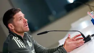 Xabi Alonso, en rueda de prensa Xabi Alonso, en rueda de prensa