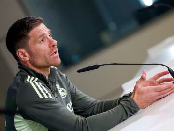 Xabi Alonso, en rueda de prensa