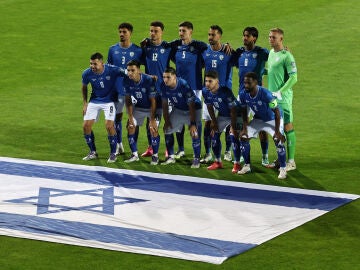 Selección de Israel en partido clasificatorio para el Mundial 2026