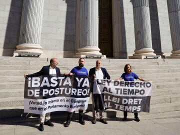 Activistas de la organizaci&oacute;n internacional Brave Movement