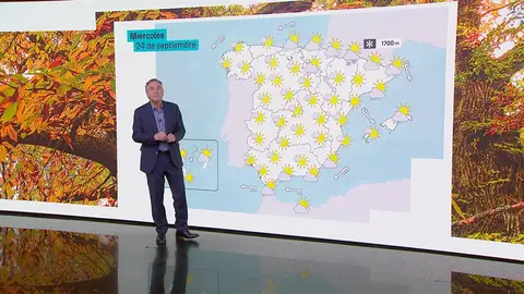 La previsión del miércoles 24 de septiembre La previsión del miércoles 24 de septiembre