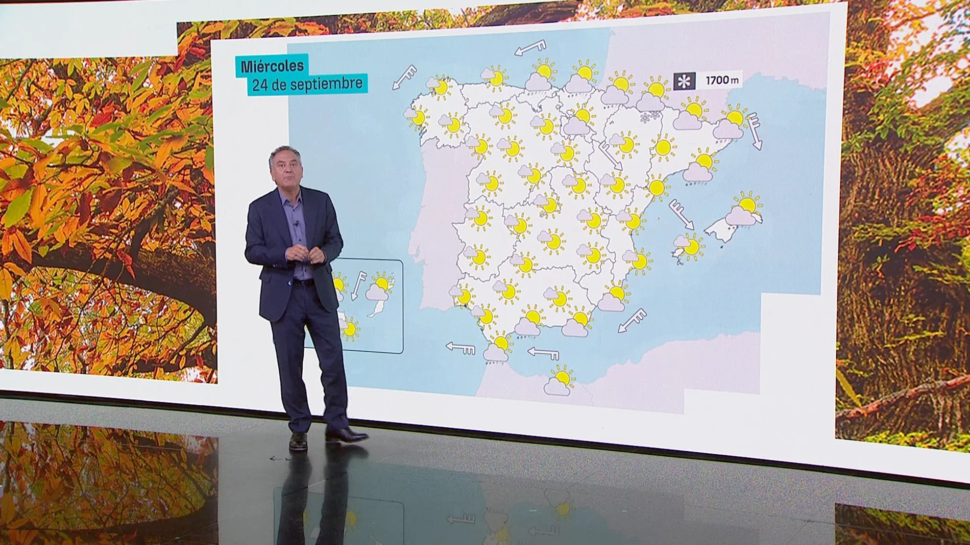 La previsión del miércoles 24 de septiembre La previsión del miércoles 24 de septiembre