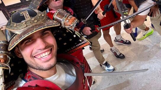 Alcaraz visita el Samurai Ninja Museum de Tokio