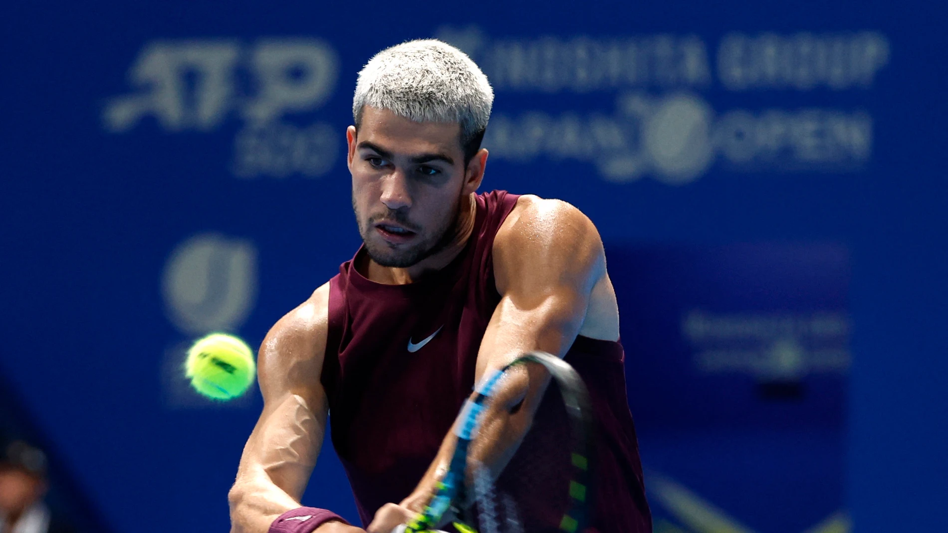 Carlos Alcaraz en el torneo de Tokio Carlos Alcaraz en el torneo de Tokio