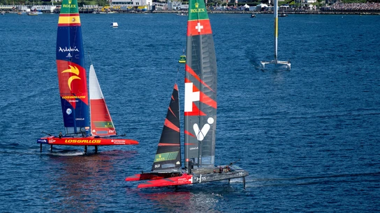 Imagen de la prueba de la SailGP en Suiza Imagen de la prueba de la SailGP en Suiza